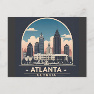 Atlanta Georgia Skyline Postcard
