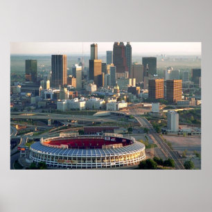 Atlanta Georgia Skyline Poster