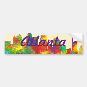 ATLANTA, GEORGIA SKYLINE - SG - Bumper sticker