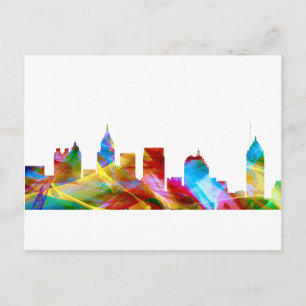 ATLANTA GEORGIA SKYLINE VIBRANCE - POSTCARD