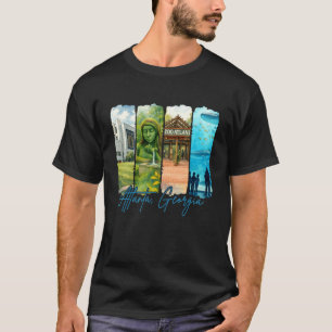 Atlanta Georgia Travelling Trip Brushstroke Souven T-Shirt