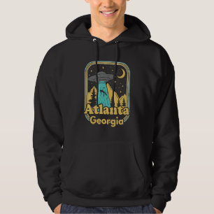 Atlanta Georgia Ufo Alien Hunter 80s State Pride Hoodie