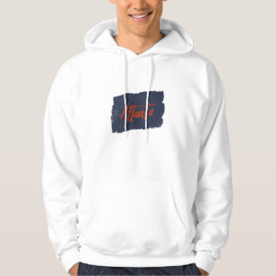 Atlanta Handwritten Red Typography Hoodie