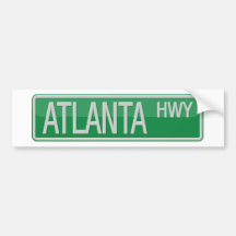 Atlanta Highway road sign