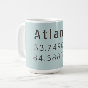 Atlanta Latitude & Longitude Coffee Mug