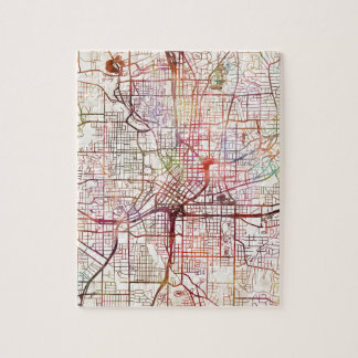 atlanta map painting jigsaw puzzle