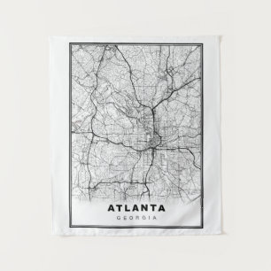 Atlanta Map Tapestry