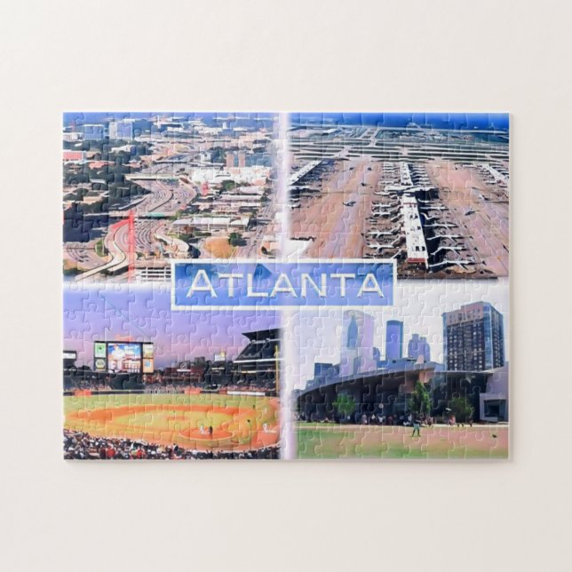 Atlanta - Mosaic - Usa - Jigsaw Puzzle (Horizontal)