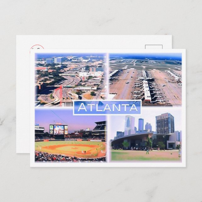 Atlanta - Mosaic - Usa - Postcard (Front/Back)