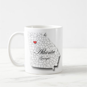 Atlanta Mug, Atlanta Georgia Mug, Love Atlanta, Ga Coffee Mug