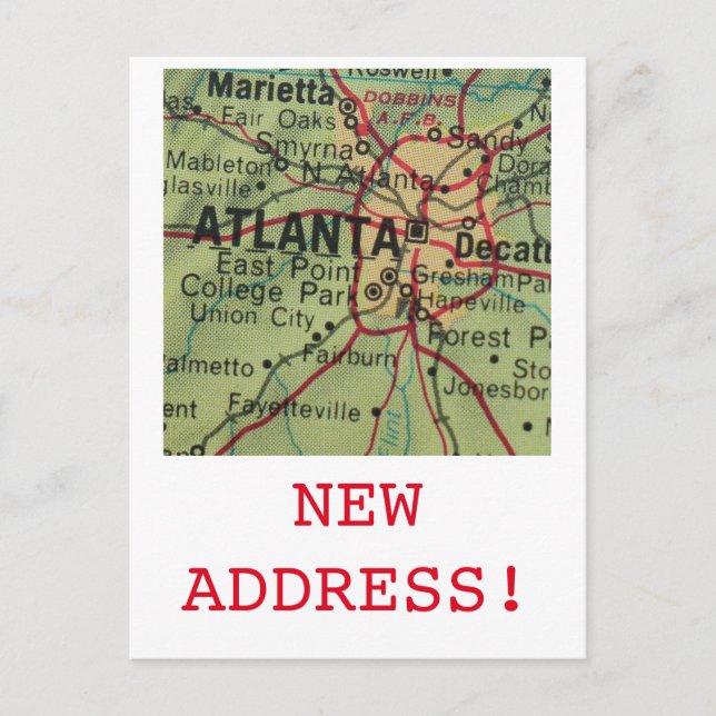 Atlanta New Address announcement (Front)