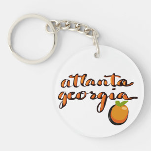 Atlanta Painted Peach souvenir keychain