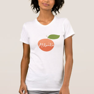 Atlanta peach t shirt   hand lettered Georgia