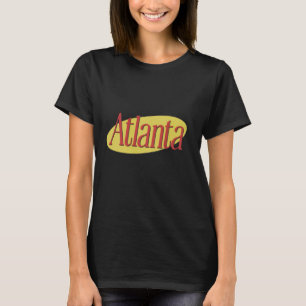Atlanta Retro Style Yellow Oval T-Shirt