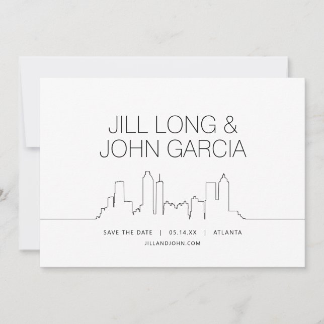 Atlanta Save the Date Invitation (Front)