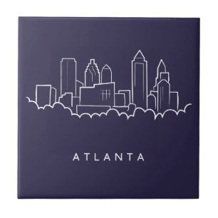 Atlanta Skyline Ceramic Tile