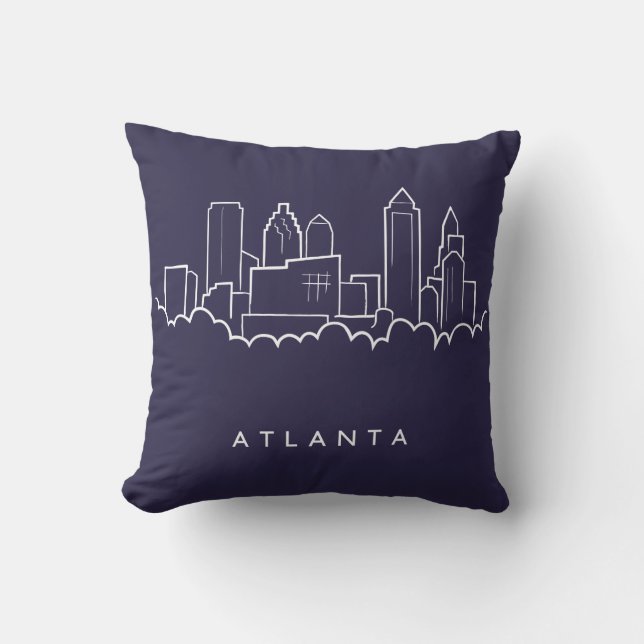 Atlanta Skyline Cushion (Front)