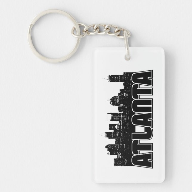 Atlanta Skyline Key Ring (Front)