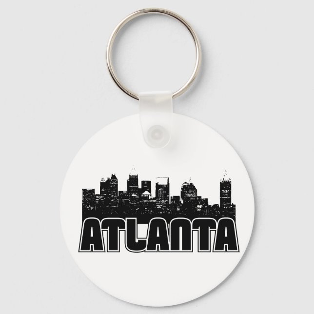 Atlanta Skyline Key Ring (Front)