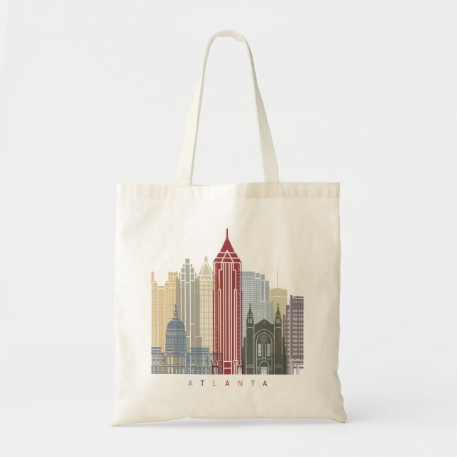 Atlanta skyline poster tote bag (Front)