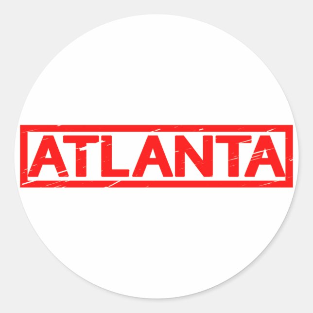 Atlanta Stamp Classic Round Sticker (Front)