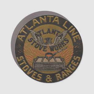 Atlanta Stove Works 20th Century Logo Sticker Car Magnet