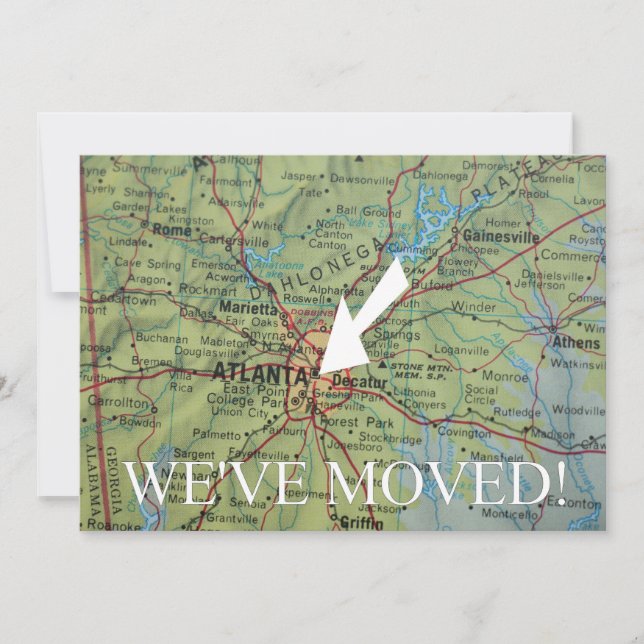 Atlanta We've Moved New Address Announcement (Front)