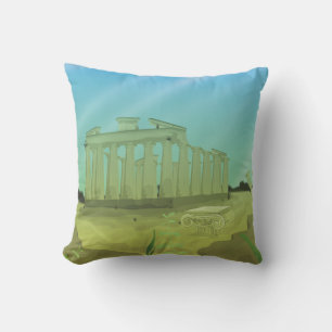Atlantas cartoon landscape cushion