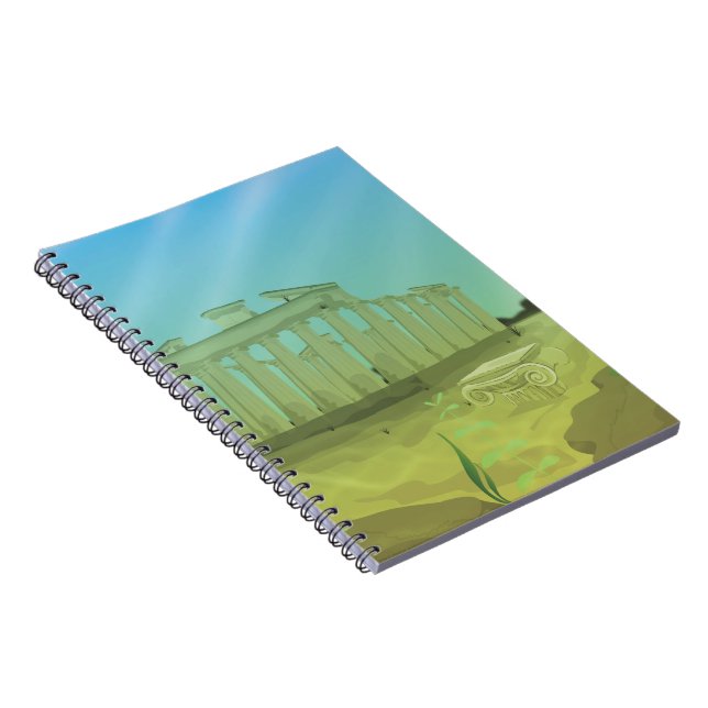 Atlantas cartoon landscape notebook (Right Side)