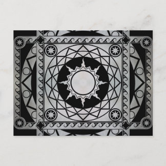 Atlantean Crafts Silver on Black Postcard