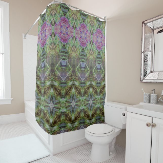 atlantean garden Shower Curtain (In Situ)