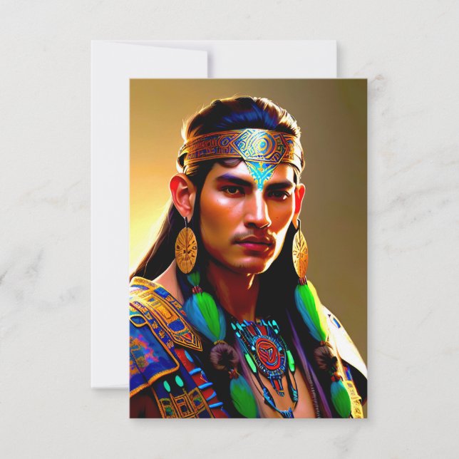 Atlantean Shaman Greeting Card  (Front)