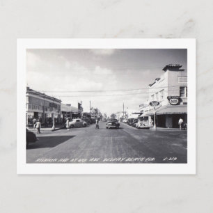 Atlantic Ave., Delray Beach, Florida Vintage Postcard