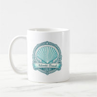 Atlantic Beach FL Coastal Seashell Emblem