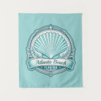 Atlantic Beach FL Coastal Seashell Emblem