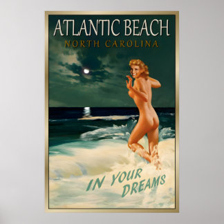Atlantic Beach North Carolina Marilyn Monroe Poster