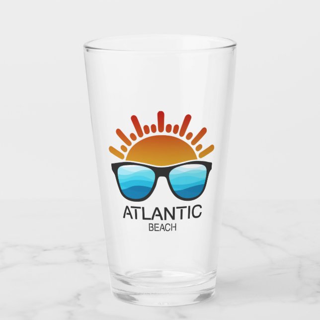 Atlantic Beach North Carolina Sunglasses Glass (Front)