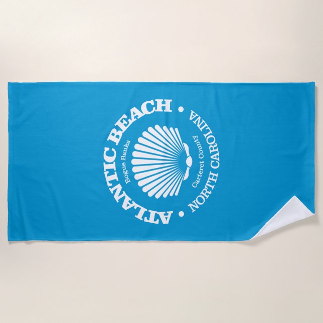 Atlantic Beach (seashell) Towel (Front)