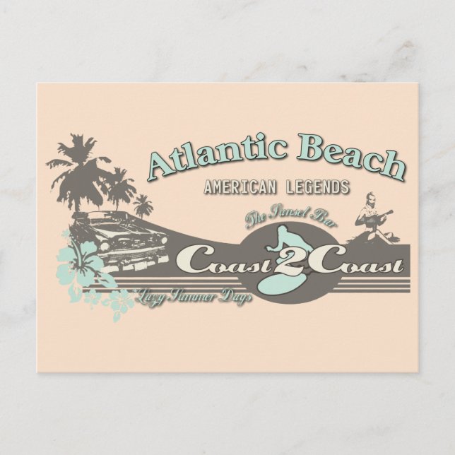 Atlantic Beach Travel North Carolina Postcard (Front)