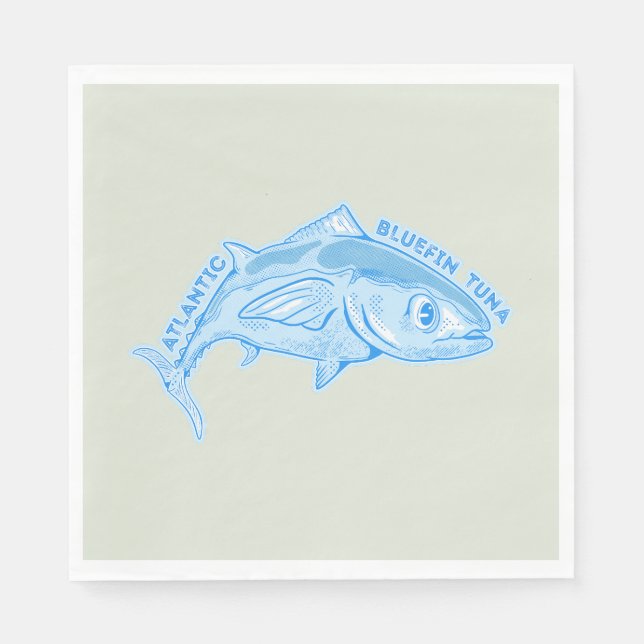 Atlantic bluefin tuna napkin (Front)
