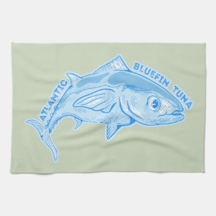 Atlantic bluefin tuna tea towel
