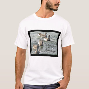 Atlantic Brant Geese Season's Greetings Series T-Shirt