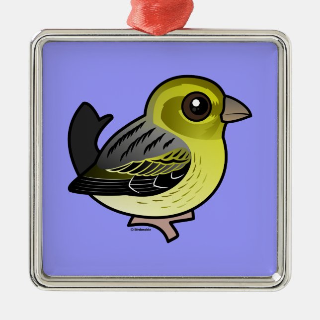 Atlantic Canary Metal Ornament (Front)