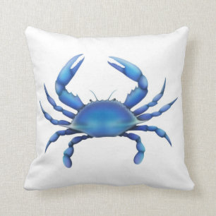 Atlantic Chesapeake Blue Crab Pillow