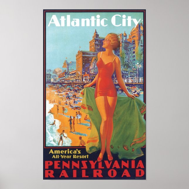 Atlantic City America's All Year Resort Poster (Front)