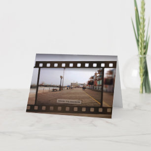 Atlantic City Beach Boardwalk on Film Card