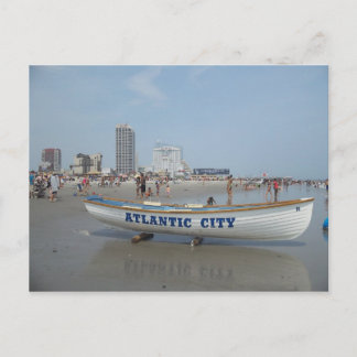 Atlantic City Beach Postcard