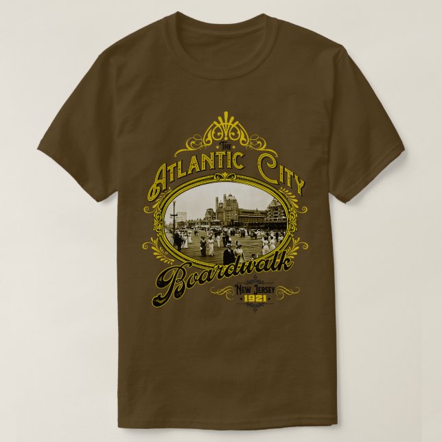 Atlantic City Boardwalk T-Shirt (Design Front)