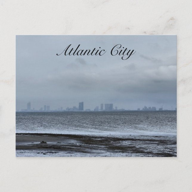 Atlantic City from Afar Postcard (Front)