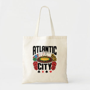 Atlantic City New Jersey Casino Gambling Tote Bag